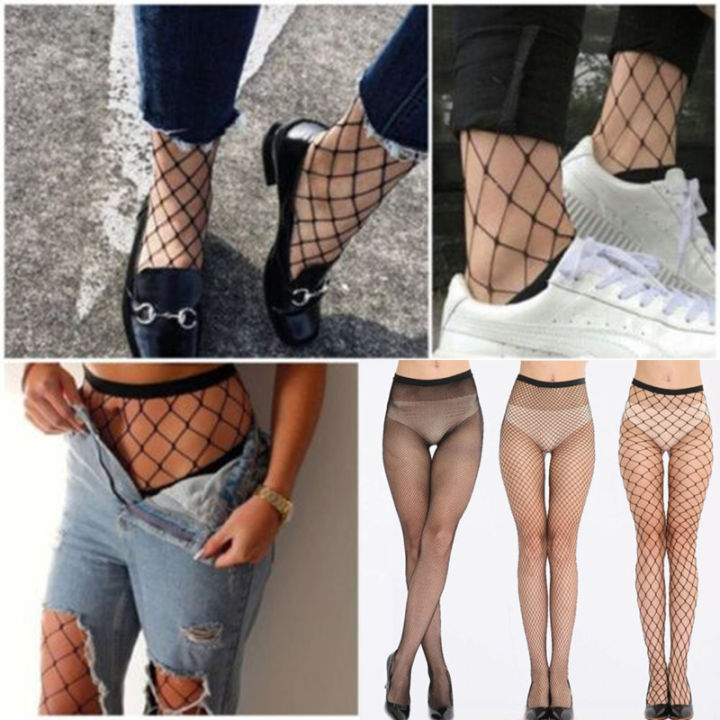 Fashion Women s Net Fishnet Bodystockings Mesh Pattern Pantyhose Tights Stockings Lazada