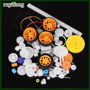 ruyifang 78pcs Gearbox toy robot motor plastic gear DIY model accessories