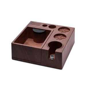 MICANGP ถอดออกได้ สถานียึดแทมปิ้งเอสเปรสโซ ฐานกันลื่น ปรับได้ กล่องเคาะเอสเปรสโซ ทำความสะอาดง่าย การออกแบบแบบโมดูลาร์ ภาชนะเก็บตะกรัน อะไหล่พอร์ตฟิลเตอร์