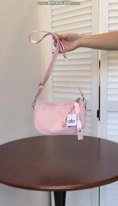 ALONylon Baguette Bag Adjustable Wide Strap Tassel Crossbody Yoga Shoulder Bag