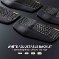 Protoarc EK01 Wireless Keyboard Rechargeable Bluetooth Ergonomic Backlit Ergo Split Keyboards With Wrist Rest. 