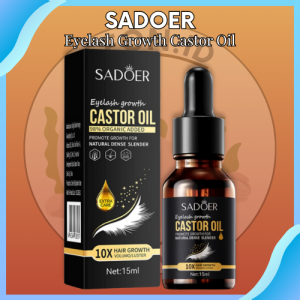 SADOER Castor Oil Eyebrow Serum Penumbuh Alis Bulumata Cepat Tebal Panjang Kuat Anti Rontok VP087