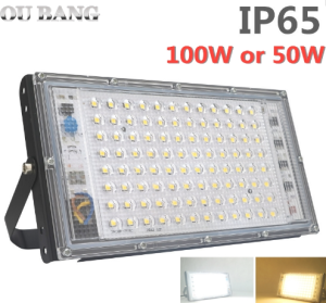 100W or 50W LED flood light IP66 waterproof cold white light or warm light spotlight searchlight floodlight garden landscape lighting street light outdoor wall light