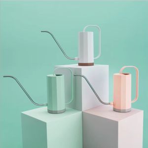 USEFUL TOOL 1.2L Gardening Watering Can Long Spout Stainless Steel Flower Potted Watering Kettle Portable Household Plant Sprinkler Irrigation Pot for Bonsai Succulent