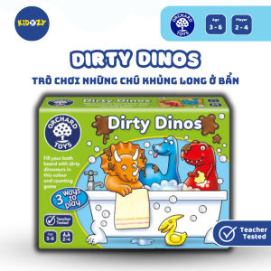 Trò chơi trí tuệ Dirty Dinos - Orchard Toys giúp trẻ phát triển kỹ năng quan sát nhận biết màu sắc