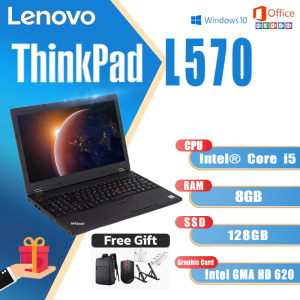 [REFURBISHED] Lenovo Laptop L570 Thinkpad I5 Quad-core Intel HD Graphics 620 8G DDR4 RAM 256G SSD GooD for Online Classs Business