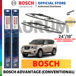 Bosch Advantage Wiper Blade set for Nissan Patrol Y62 2010-PRESENT (24/18) 2pcs