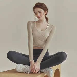 AE Yoga Clothes for Women 2025 Spring new professional Pilates training outfit fitness set sports long-sleeve top