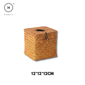Homlly Rustic Woven Tissue Box Holder