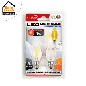 [ Electrical ] A-Tech Led Chilli Bulb E12 2PCS Per Pack Mini LED Light Bulb Red and Yellow 220V