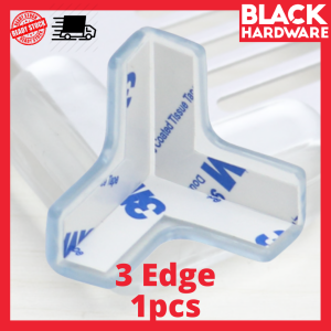 BLACK HARDWARE Silicone Rubber Table Furniture Angle Baby Safety Edge protector Corner Cover Pelindung Bucu Meja 桌角保护 防撞