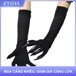 【ZTOYL】 Halloween mèo người phụ nữ Paw Găng tay với móng tay dài và móng vuốt bên cosplay trang phục phụ kiện