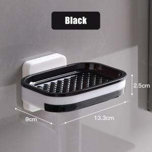 1pc Drainable Soap Dish For Bathroom Portable Soap Holder Wall Storage Rack Organizer Bathroom Accessories