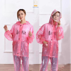 Bộ Áo Mưa Bông Tuyết Và Chấm Bi - Thời Trang Đỉnh Cao Cho Ngày Mưa Siêu Chống Thấm Cao Cấp