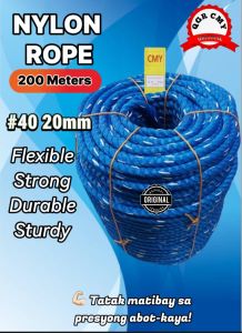 #40 20mm CMY BLUE POLYPROPLENE ROPE (200 Meters)/NYLON ROPE/LUBID/TALI