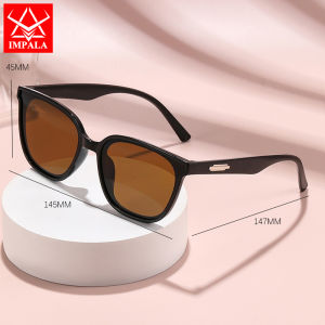 IMPALA QT2092W Kính mát thời trang cho nam giới và phụ nữ chống UV chống phản xạ mắt kính HD Sunglasses nam Kính mắt nữ thích hợp cho tất cả các hình khuôn mặt