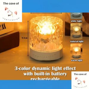 Round Touchlight LED Light Mini Table Lamp Night Light Home Study Lamp Sleep Bedside Lamp for Reading Bedroom
