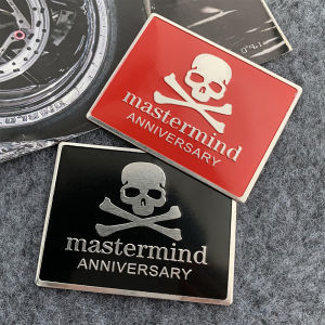 3D Aluminum Skull Car Emblem Badge Sticker Punisher Decal Mastermind Sticker for Car