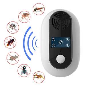 New Ultrasonic Pest Repeller Sends out sound waves to repel insect pests such as mice cockroaches mosquitoes spiders （Electric mouse repellent Rodent Repeller For Mouse Ultrasonic Repellent Mice Ultrasonic Electronic Anti Mosquito