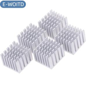 E-WOITD 5 chiếc Phụ Kiện Làm mát 20x20x15mm tản nhiệt tự làm Chip GPU CPU tản nhiệt bằng nhôm