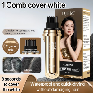 New Small Gold Tube Polypeptide Hair Styling Pen Hair Dye Stick long-lasting waterproof Non Smudge Uniform Physical Gray Coverage