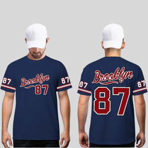 Kaos Cowok Lengan Pendek - Gambar BROOKLYN87 - Oblong Pria Dewasa - Kaos Distro - Tshirt