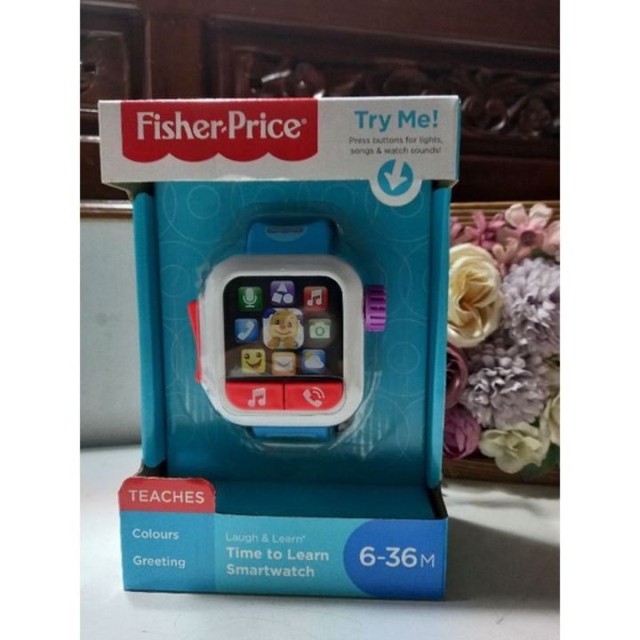 Fisher Price Laugh Learn Time To Learn Smartwatch Lazada Indonesia