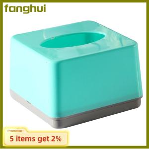 fanghui Commercial Grade Square Plastic Tissue Box Home Restaurant Living Room Drawer Type Can Print Logo Easy To Assemble Tissue Box