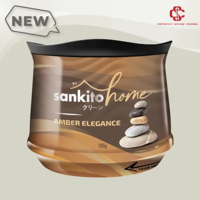SANKITO HOME AIR FRESHENER GEL AMBER ELEGANCE 180GM