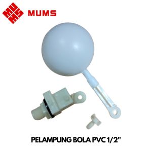 PELAMPUNG BOLA PVC 1/2 INCH/ SPAREPART POMPA AIR/ PELAMPUNG AIR TOKEN BAK PELAMPUNG BAK PENAMPUNGAN AIR BERKUALITAS/PELAMPUNG OTOMATIS TOREN 1/2"