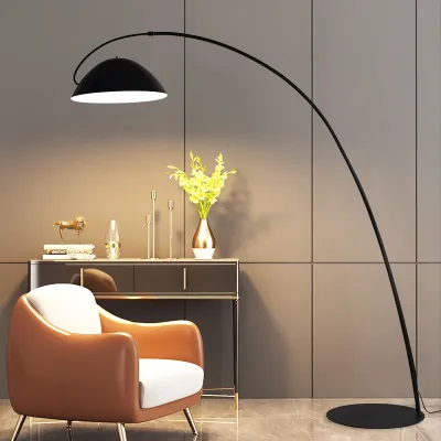 Arc Floor Lamp Metal Energy Saving Spotlights Tall Adjustable Swing Arm Industrial arched design for Living Room Bedroom
