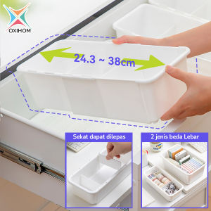 Oxihom Kotak Penyimpanan Serbaguna Multifungsi yang dapat diperbesar Fleksible Adjustable Expandable Storage Box