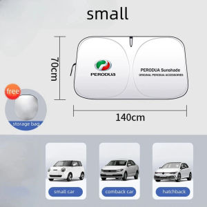 New Car Sunshade Foldable Front Sunscreen Front Sunshade Windscreen Car Shield Sun Protection Car Windshield Sun Shade For Perodua Viva Bezza Axia Ativa Aruz Alza Myvi Kancil Accessories