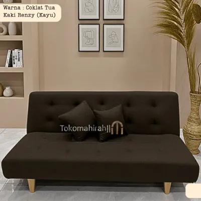 SOFA BED MINIMALIS PREMIUM 160CM FREE 2 BANTAL