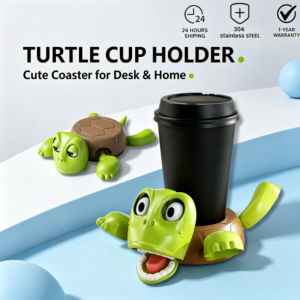 Funny Turtle Coasters 3D Printing Coasters Plastic Cute Cartoon Turtle Decompression Coasters Coffee Mug Coasters