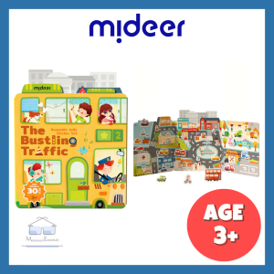 (The Bustling Traffic) Mideer Reusable Jelly Sticker Cute Early Fun Learning Education Children Kid Infant