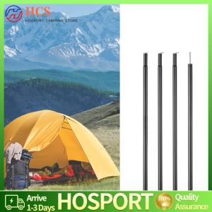 【HCS】 6.6ft Tent Awning Pole Folding Iron Tube Canopy Rod Outdoor Camping​ Accessories