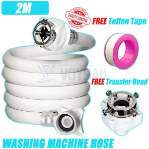 Washing Machine Water Inlet Hose  2/3/5m Optional Tube Joint Thickened Explosion -Proof Bring Steel Head Accessories