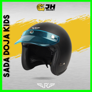 Helm Doja Kids Black Doff | Helm Anak | Half Face | Jual Helm