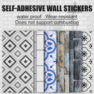 60X30cm vinyl wall tile sticker sticky pvc wall tile 2mm thick SXP material