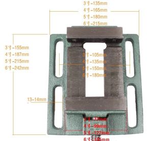 6 inch Flat Bench vise table clamp Drill Press Milling Machine