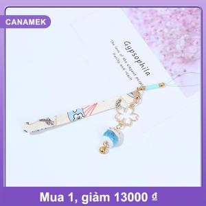 【CANAMEK】 Dây đeo điện thoại dây đeo chuông Mèo Hoa cúc dây treo điện thoại di động quyến rũ trang trí