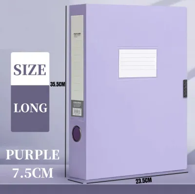 Long/A4 Data File Box Bond Paper Organizer Document Box Large Capacity Waterproof PP Office School Supplies