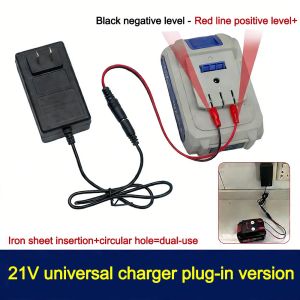 GORGE 18/21V/24V Lithium Dual-head Charger Overload Protection Universal Battery Charger Portable Plug-in Charger