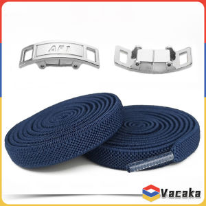 Vacaka 1 Pair Elastic No-Tie Lazy ShoeLace Lock Laces Kids Adult Outdoor Sneakers Size 100cm