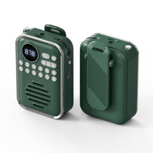 Pocket FM Radio HD Display Digital Mini Portable Radios Wireless Bluetooth Speaker Voice Recorder Rechargeable TF Card Player