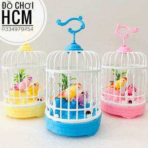 [BIẾT HÓT - CỬ ĐỘNG] Đồ chơi trẻ em lồng chim dùng pin có đèn rất đẹp dễ thương dành cho bé yêu thiên nhiên 5502
