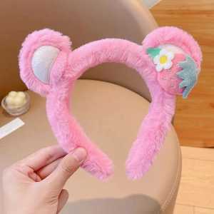 WE Bando Karakter Telinga Bear Bulu imut Lucu Gaya Korea Headband Fashion Aksesoris Rambut Bandana Bulu Wanita Ikat Kepala A-13