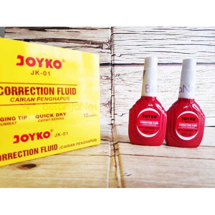Correction Fluid / Tipex Cair Joyko JK-01 [1 LUSIN] | Lazada Indonesia