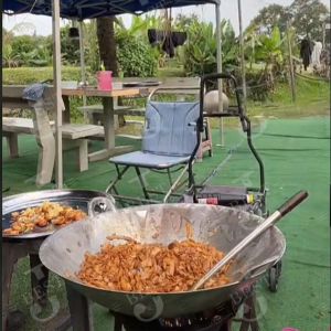 Wajan extra big Kuali POL30 76.0cm Aluminium Polished Classic Wok Kuali buka puasa ramadan bazzar pisang goreng kuali besar berniaga pan pot frying pan non coating tahan lasak